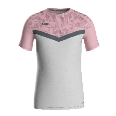 Abbildung von JAKO ICONIC T Shirt Soft Grey, Dusky Pink, Anthra Light, Gr.40 Funktionsshirt Damen Kurzarm, Nachhaltiges Sport aus 100% recyceltem Polyester, Feuchtigkeitstransportierend und atmungsaktiv