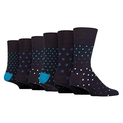 Abbildung von Gentle Grip Sock Shop Herren Socken, weich, nicht elastisch, 6 Paar, SOMRM06, L