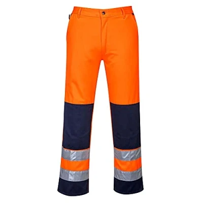 Abbildung von Portwest Warnschutzbundhose Sevilla, Größe: M, Farbe: Orange/Marine, TX71ONRM