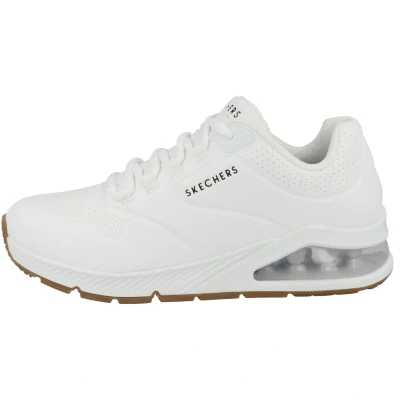 Abbildung von Skechers Damen UNO 2 AIR Around You Sneakers, White Duraleather/Mesh Trim, 38 EU