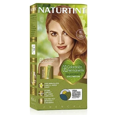 Abbildung von Naturtint Biobased Haarfarbe Oohne Ammoniak 8C Kupferblond Hoher Anteil an natürlichen Inhaltsstoffen 170 ml
