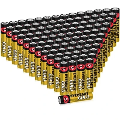 Abbildung von Eveready Gold AAA Batterien, 100 Stück, Langlebige Batterien für Haushaltsgeräte Alkaline, Amazon exklusiv