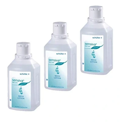 Abbildung von Schülke sensiva wash lotion Waschlotion 3 x 500 ml Flasche