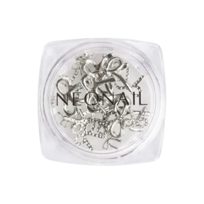 Abbildung von NEONAIL Nageldekoration 3D Nail Art Schleifen Charms Nägel Selber Machen Nails Nageldesign Accessories Nailart Zubehör Nagel Deko Nagelschmuck Silber
