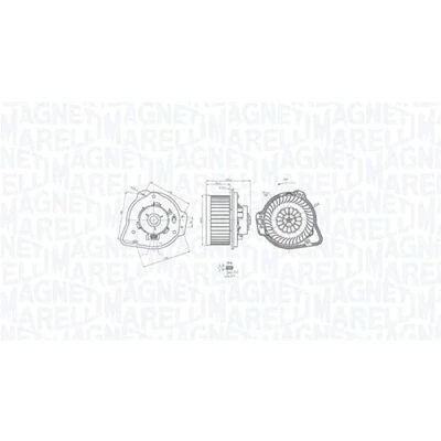 Abbildung von MAGNETI MARELLI 069412772010 Innenraumgebläse VOLVO: S70, V70 I