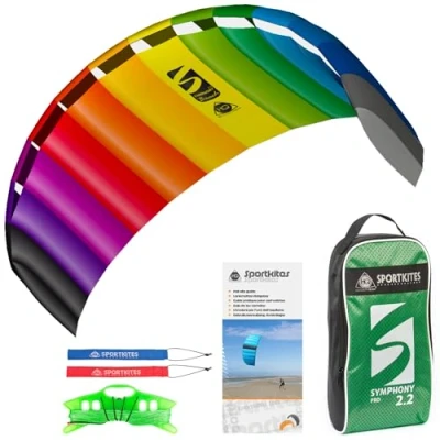 Abbildung von HQ Symphony Pro 2.2 Rainbow. LenkmatteLenkdrachen. ab 14 Jahren. 73x220cm