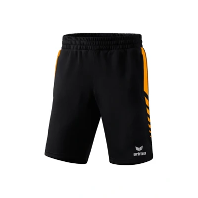 Abbildung von Erima Herren Six Wings kurze Shorts, schwarz/new orange, S