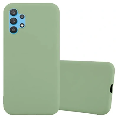 Abbildung von Cadorabo Hülle kompatibel mit Samsung Galaxy A32 4G Schutzhülle TPU Silikon Case Candy Design Slim Kratzfest Weiche Gummi Rundumschutz für in Grün