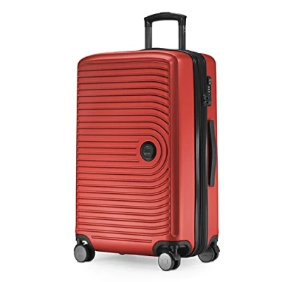 Abbildung von HAUPTSTADTKOFFER Mitte Mittelgroßer Hartschalenkoffer, TSA, 4 Rollen, Check In Gepäck mit 8 cm Volumenerweiterung, 68 cm, 88 L, Rot