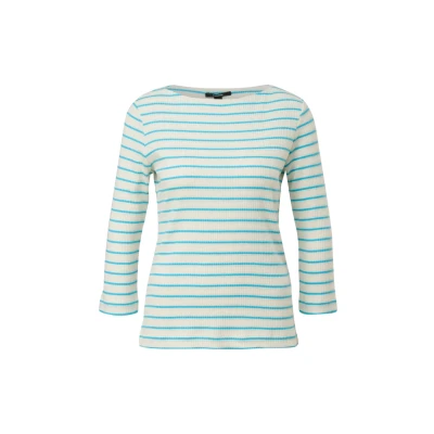 Abbildung von comma Langarmshirt, Damen, Größe: 46, Türkis