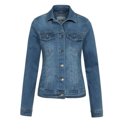 Abbildung von Hailys Damen Jeansjacke Ma44cy leichte Übergangsjacke mit Knöpfen QI PO2301025 Blue L
