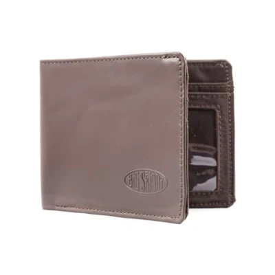 Abbildung von Big Skinny Herren Slim Line Geldbörse Leder Bi Fold Wallet für bis zu 25 Karten Braun