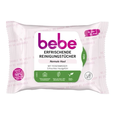 Abbildung von Bebe Erfrischende Reinigungstücher Normale Haut