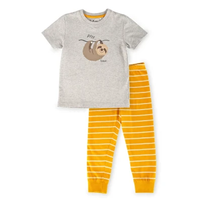 Abbildung von Sigikid Kinder Pyjama Zweiteiler Schlafanzug Bio Baumwolle Sommer Nachtwäsche für Jungen