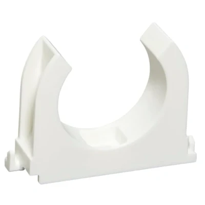 Abbildung von SOMA Rohrclip aus Kunststoff, weiss, 40 mm, Stück, Klemmschelle, Rohrklemme