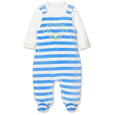 Abbildung von Schnizler Unisex Baby Strampler set Nicki Ringel Hund 813201, 7 Blau, 56