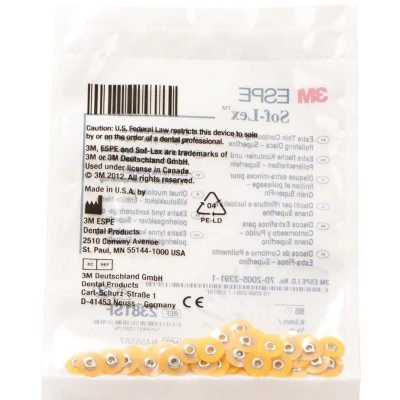 Abbildung von Polierscheiben Sof Lex XT Pop On 9.5mm Superfein Gelb 85 Stück
