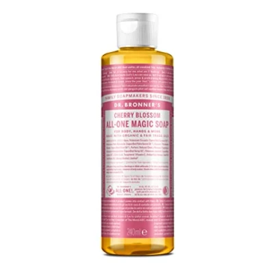 Abbildung von Dr. Bronner&#039;s 18 in 1 Naturseife Kirschblüte 240ml