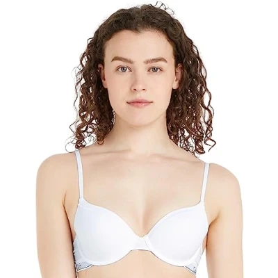 Abbildung von Calvin Klein Modern T Shirt Bra Kontur Bhs, Damen, Weiß (White), 38C