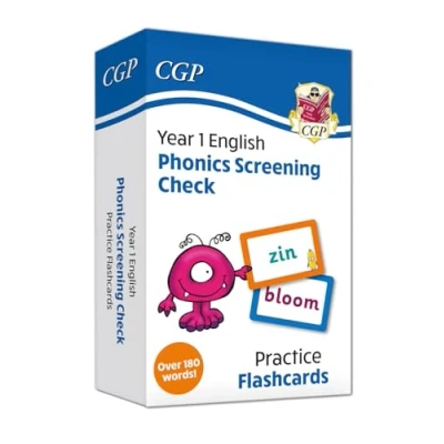 Abbildung von New Phonics Screening Check Flashcards for the Year 1 test (CGP Phonics)