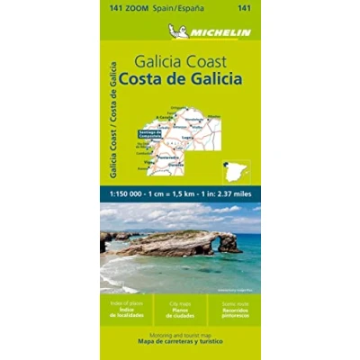 Abbildung von Michelin Costa de Galicia, Galicische Küste: Straßen und Tourismuskarte 1:150.000; Auflage 2023 (MICHELIN Zoomkarten)