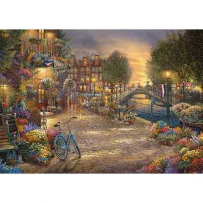 Abbildung von SCHMIDT SPIELE Puzzle Thomas Kinkade Amsterdam 1000 Teile Mehrfarbig