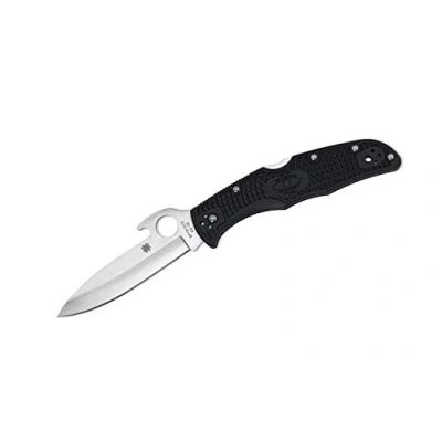 Abbildung von Spyderco Unisex Erwachsene Taschenmesser Endura Wave Glatt, schwarz, 21.5