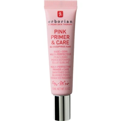 Abbildung von Erborian Pink Primer &amp; Care Make up für alle Hauttöne Grundierung und Hydration glatte strahlende Haut Koreanische Kosmetik mit Diospyros Kaki Extrakt 15 ml