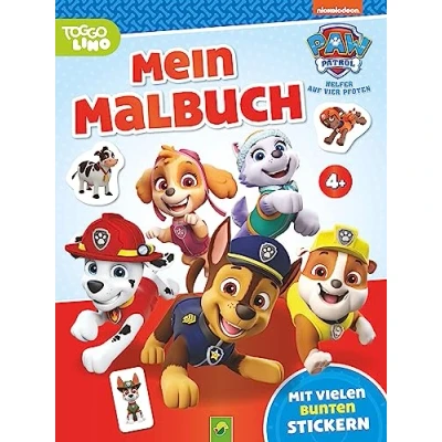 Abbildung von Paw Patrol Mein Malbuch: Mit vielen bunten Stickern Ab 4 Jahren