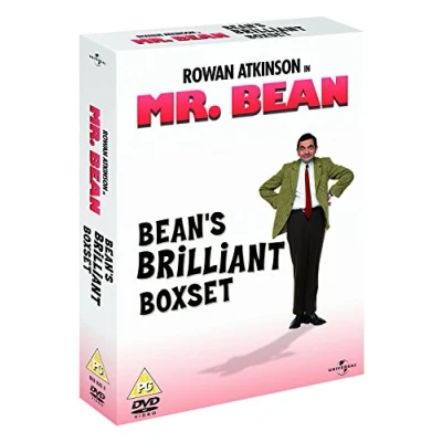Abbildung von Mr Bean Complete Live Action Series DVD Collection [4 Discs] Box set Vol 1, 2, 3, &amp; 4 + 2 Episodes not seen on TV: The Library Bus Stop Extras