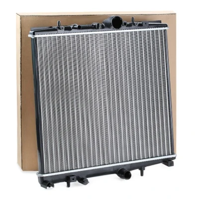 Abbildung von RIDEX 470R0326 Kühler, Motorkühlung Aluminium 465 549 26 ohne Rahmen Kühlrippen gelötet CITROËN: C8, Jumpy II Kastenwagen, MPV, PEUGEOT: 807