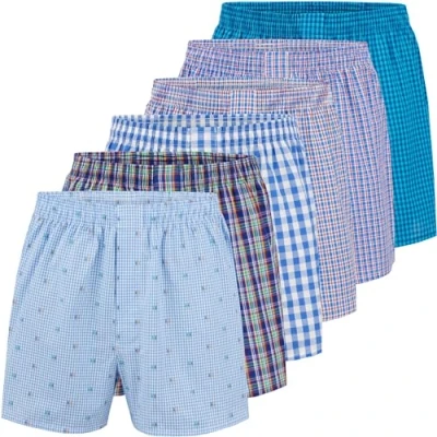 Abbildung von City Life Herren Boxershorts Shorts Boxer Webboxer (6er Pack) Sparpack S 4XL, Farbe:Mehrfarbig (Classic Multicolour 5 C 6 5), Grösse:XXL