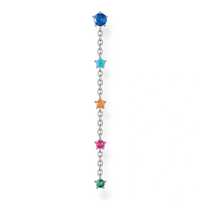 Abbildung von Thomas Sabo Einzel Ohrstecker Vintage weiße Steine gold 925 Sterling Silber H2194 477 7