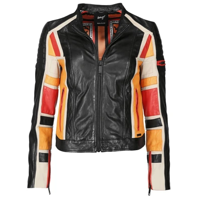 Abbildung von Maze Lederjacke, Damen, Größe: Small, Orange/red