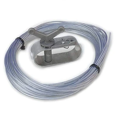 Abbildung von Draht Spannseil für Pool Planen Ø 2 mm Länge 13 m Spannverschluss Seil Spanner Drahtseil Plane