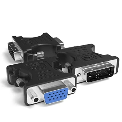 Abbildung von JAMEGA DVI A 12+5 auf VGA Adapter zu Konverter Full HD 1080p Stecker Buchse Single Link Digital Analog für PC, Grafikkarten, Gaming, Laptop, Monitore, Beamer 3er Set