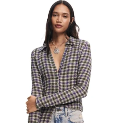 Abbildung von Desigual Plaid Hemdbluse, Damen, Größe: Small, Red