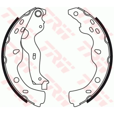 Abbildung von TRW GS8743 Bremsbacken 220 35 BOSCH SUZUKI: SX4 I Schrägheck, FIAT: Sedici