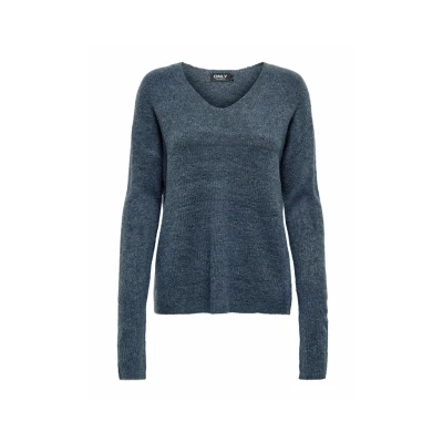 Abbildung von ONLY Onlcamilla V NECK Strickpullover, Damen, Größe: Small, Vintage indigo