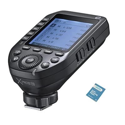 Abbildung von Godox XProII N 2.4G Flash Trigger Transmitter TTL Autoflash 1/8000s Bluetooth kontrol, Scanningsfunktion Kompatibel für Nikon D800, D750, D610, D7100, D5300, D3100 DSLR Kameraer
