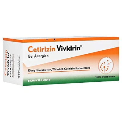 Abbildung von Cetirizin Vividrin Schnell wirksame Allergietabletten