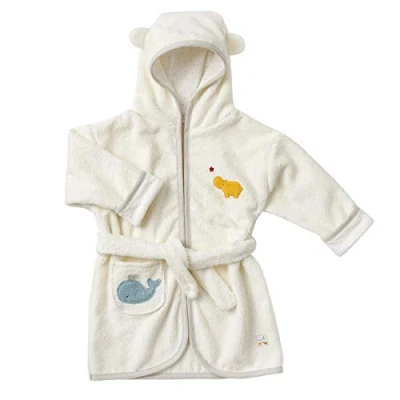 Abbildung von Fehn Bademantel Baby fehnNATUR Kuscheliger Frottee Mit Bio Baumwolle für fröhliche Abtrocknung und behagliches Wohlgefühl Kapuze, ideal Babys &amp; Kleinkinder ab 6 Monaten