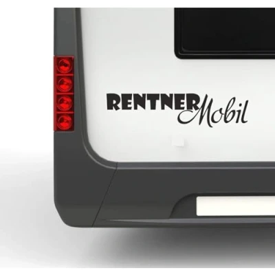 Abbildung von Rakelfix Rentner Mobil ca 35cm Schriftzug Sticker Autoaufkleber Wohnmobil Wohnwagen Aufkleber