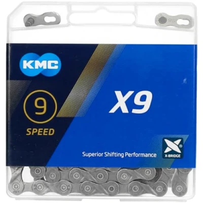 Abbildung von Kette 9 Fach KMC X9 114 Glieder Grau