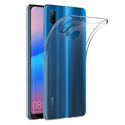 Abbildung von AICEK Huawei P20 Lite Hülle, Transparent Silikon Schutzhülle für Case Clear Durchsichtige TPU Bumper Handyhülle (5,84 Zoll)