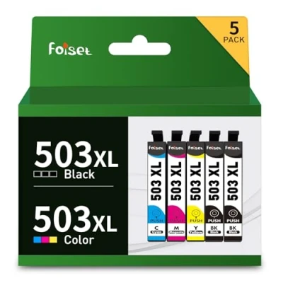 Abbildung von Foiset 503XL Kompatibel für Epson 503 XL Multipack Expression Home XP 5200 5205 XP5200 XP5205, Workforce WF 2960 2965 WF2960 WF2965 2960DWF 2965DWF