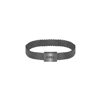 Abbildung von BOSS Essentials Armband, Herren, Größe: One Size, Grey
