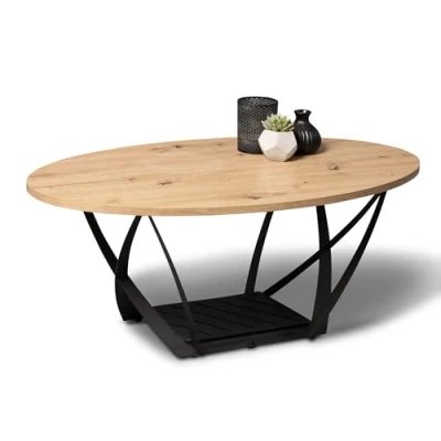 Abbildung von Couchtisch Artisan Eiche 100 x 60 cm MONA