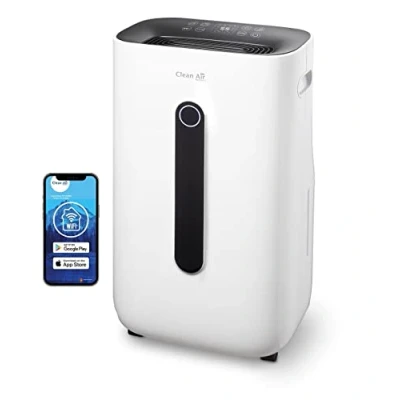 Abbildung von Clean Air Optima Luftentfeuchter CA 705 SMART und Luftreiniger, für 125 m3 Räume, Entfeuchtung 16 l/Tag, Tank 6,5 l, Optima® App