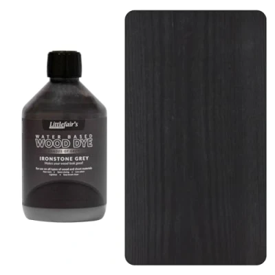 Abbildung von Littlefairs wasserbasierte Holzbeize &amp; Farbstoff Pastell Reihe (500ml, Ironstone Grey)